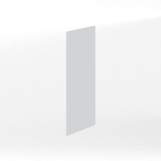 Fileur L15 x H70 (698x150) – Blanc laqué mat