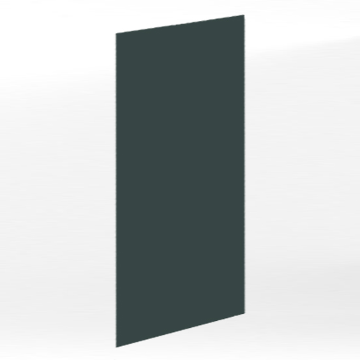 Joue de finition haute L35 x H70 (700x330) – Vert Pantone laqué mat